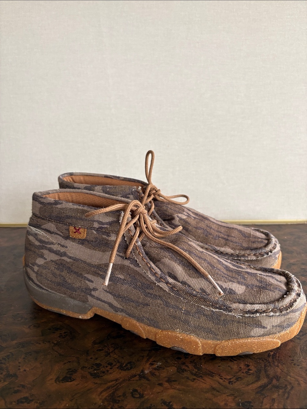 Twisted X MDM0082 Men's Mossy Oak Bottomland Camouflage Chukka Driving Moc 10.5